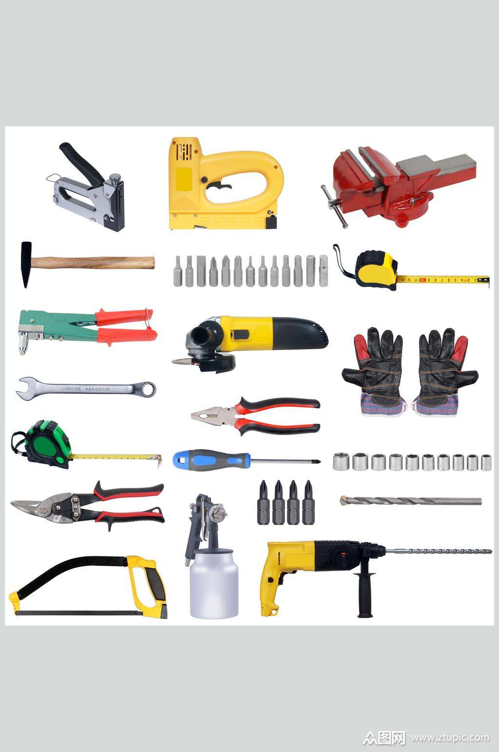 多樣五金工具圖片模板下載-編號1674398-眾圖網